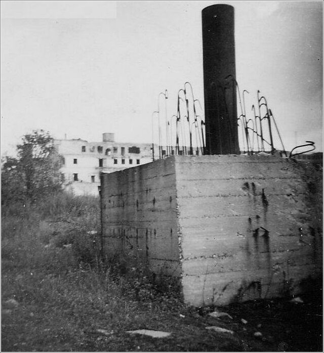 Ruins of the Hitler bunker in Berlin